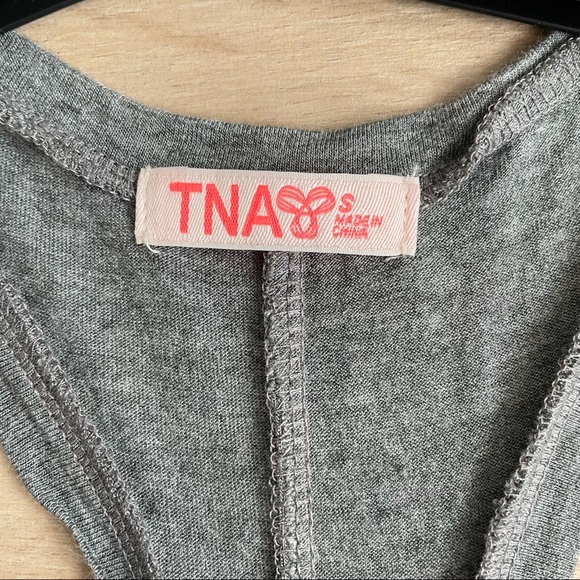 NWOT Aritzia TNA Racer Back Tank Gray Dress - Picture 2 of 4